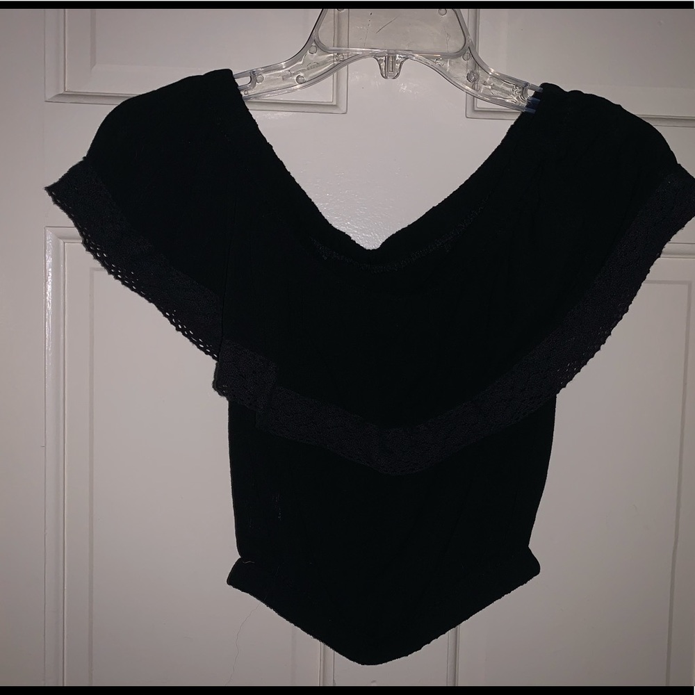 Off the shoulder crop top
